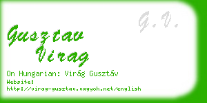 gusztav virag business card