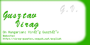 gusztav virag business card